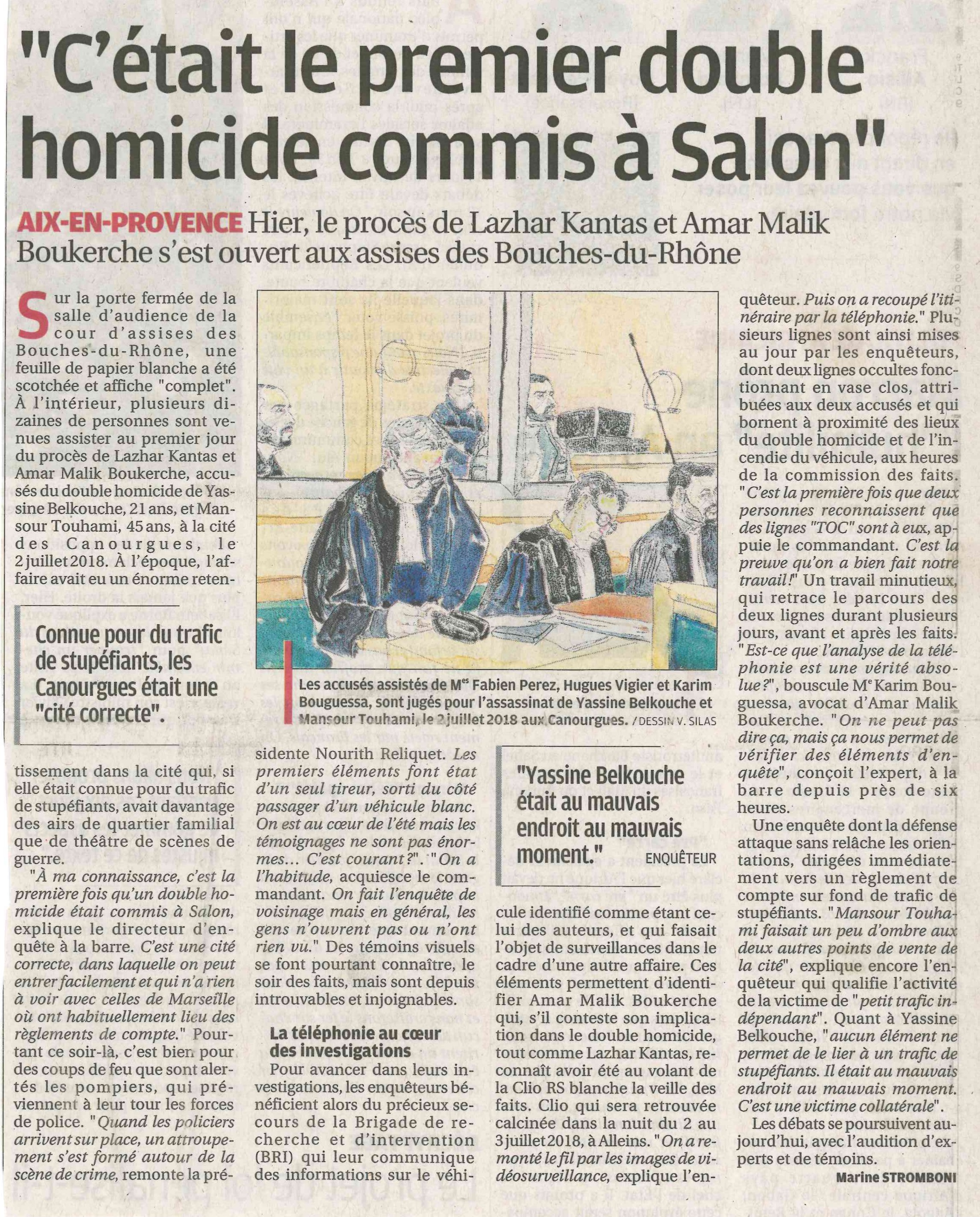 Double meurtre de Salon en Provence | La Provence - 28.02.23 - Cour d'Assises des Bouches du Rhône